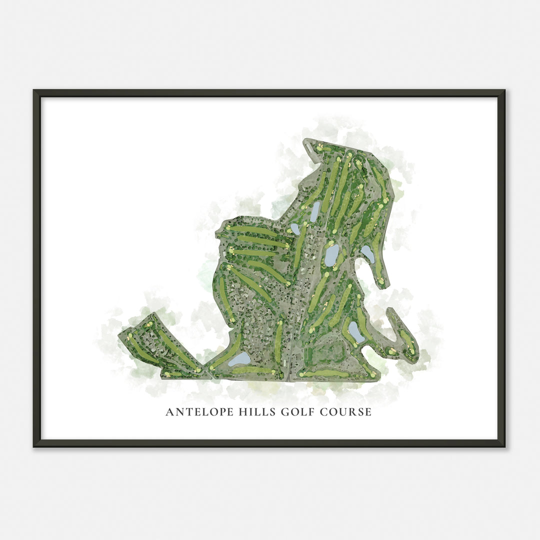 Print of Antelope Hills Golf Course Classic Map