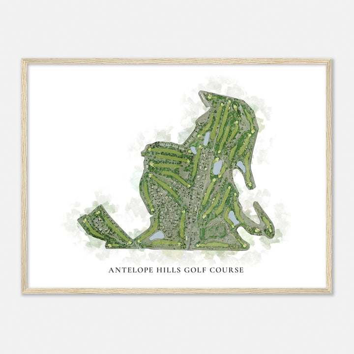 Print of Antelope Hills Golf Course Classic Map