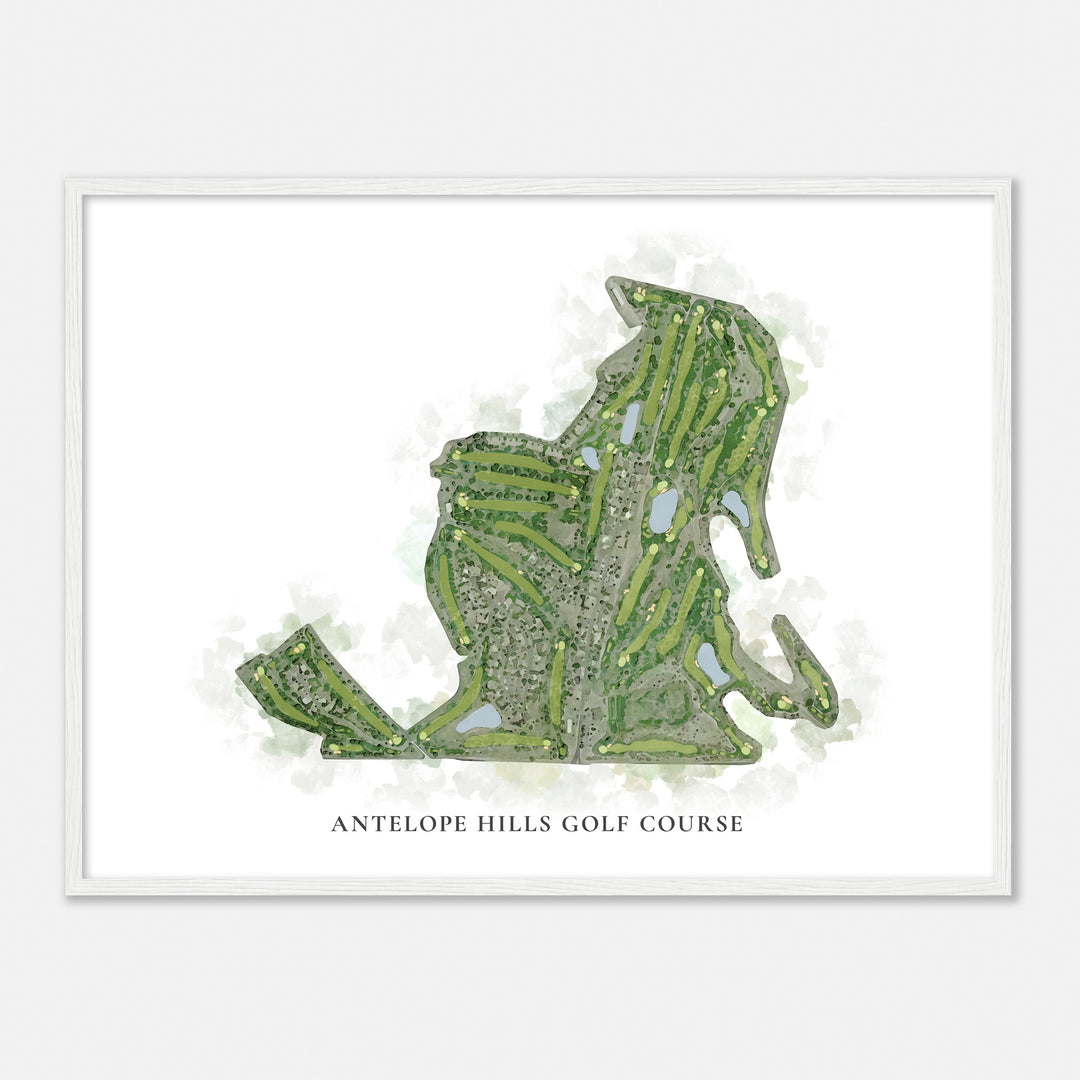 Print of Antelope Hills Golf Course Classic Map