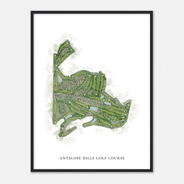 Print of Antelope Hills Golf Course Classic Map