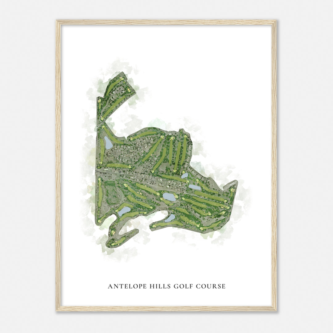 Print of Antelope Hills Golf Course Classic Map