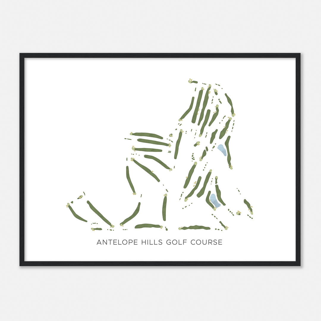 Print of Antelope Hills Golf Course Modern Map