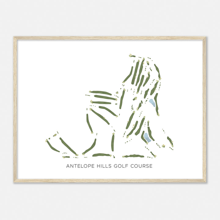 Print of Antelope Hills Golf Course Modern Map