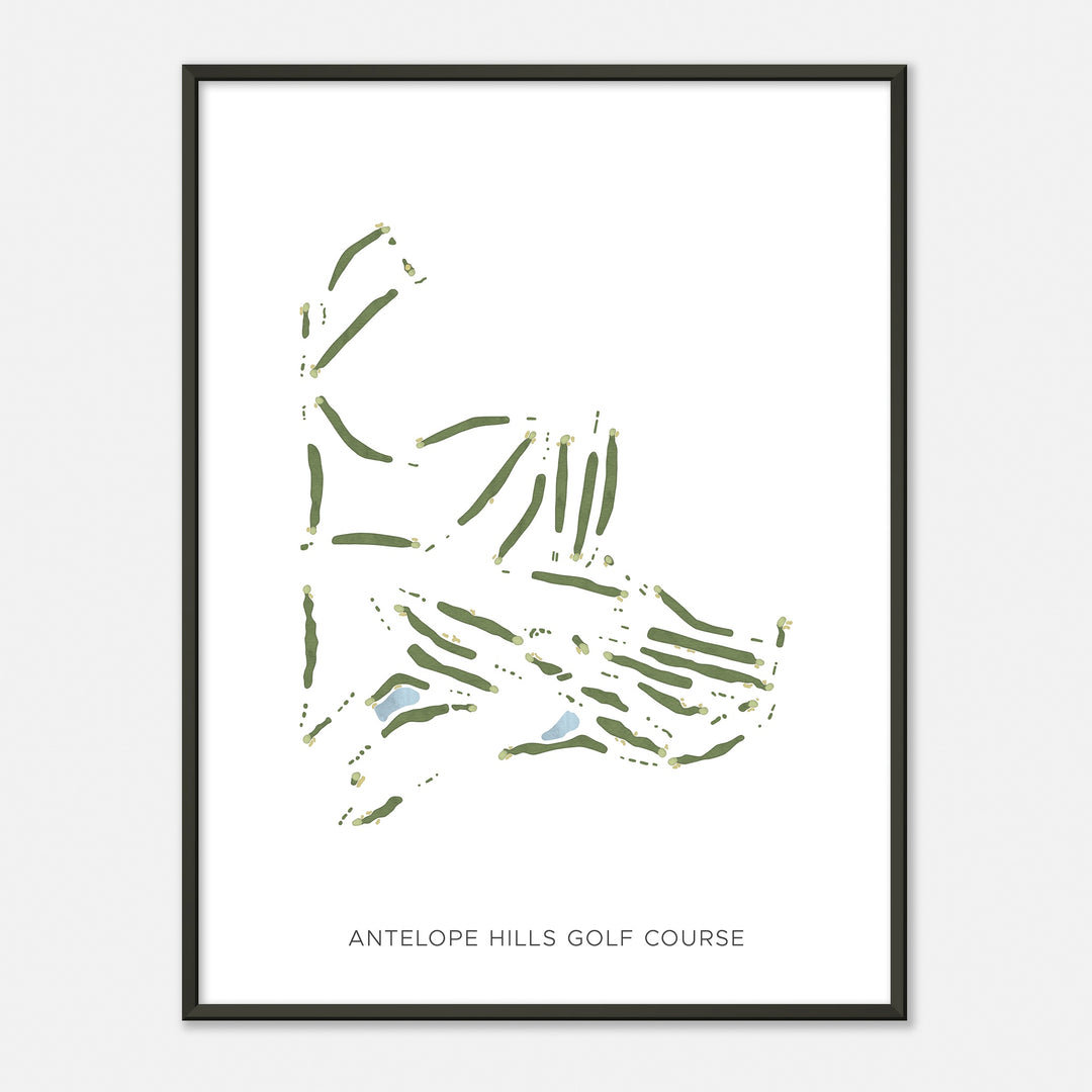 Print of Antelope Hills Golf Course Modern Map