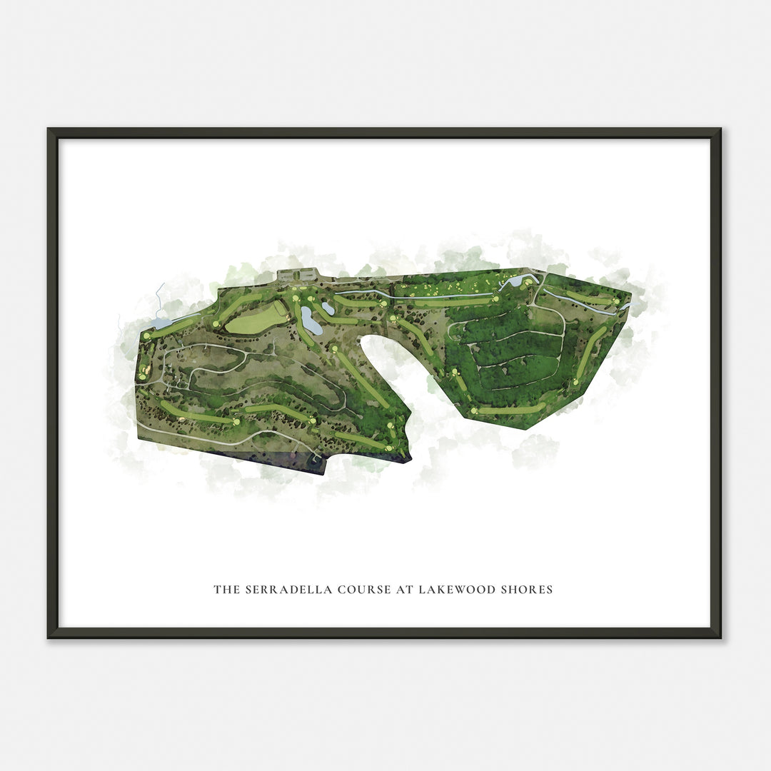 Print of The Serradella Course At Lakewood Shores Classic Map