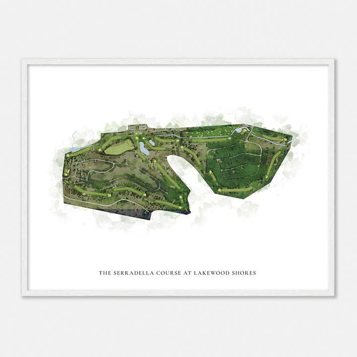 Print of The Serradella Course At Lakewood Shores Classic Map