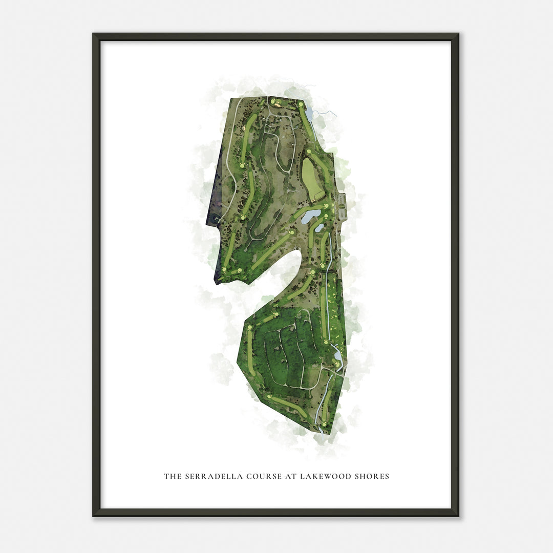 Print of The Serradella Course At Lakewood Shores Classic Map
