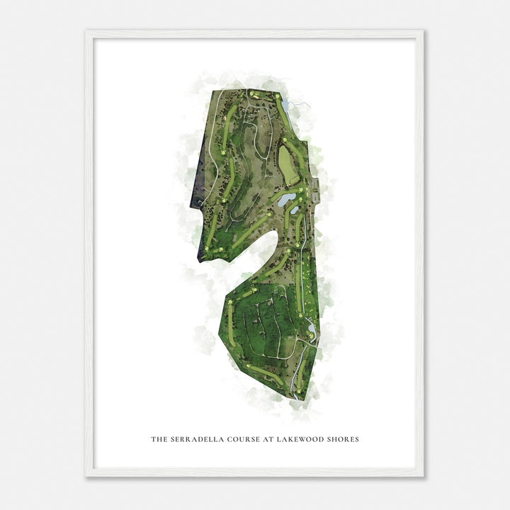 Print of The Serradella Course At Lakewood Shores Classic Map