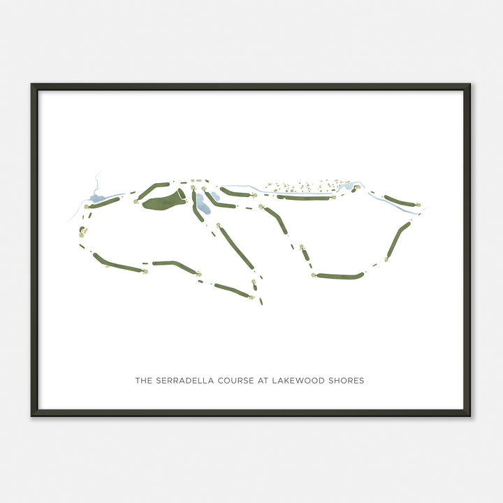 Print of The Serradella Course At Lakewood Shores Modern Map