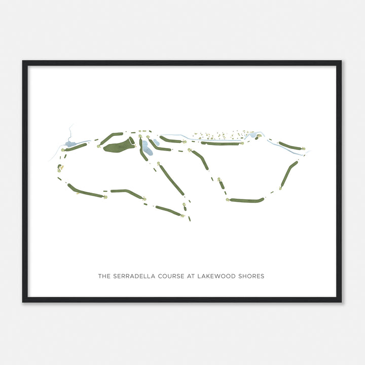 Print of The Serradella Course At Lakewood Shores Modern Map