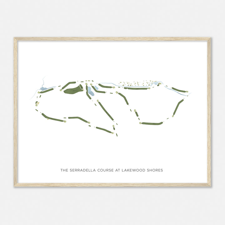 Print of The Serradella Course At Lakewood Shores Modern Map