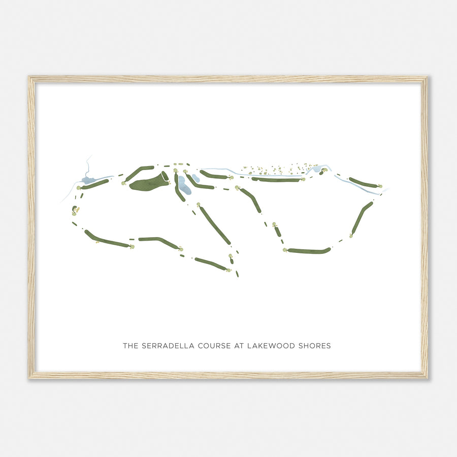 Print of The Serradella Course At Lakewood Shores Modern Map