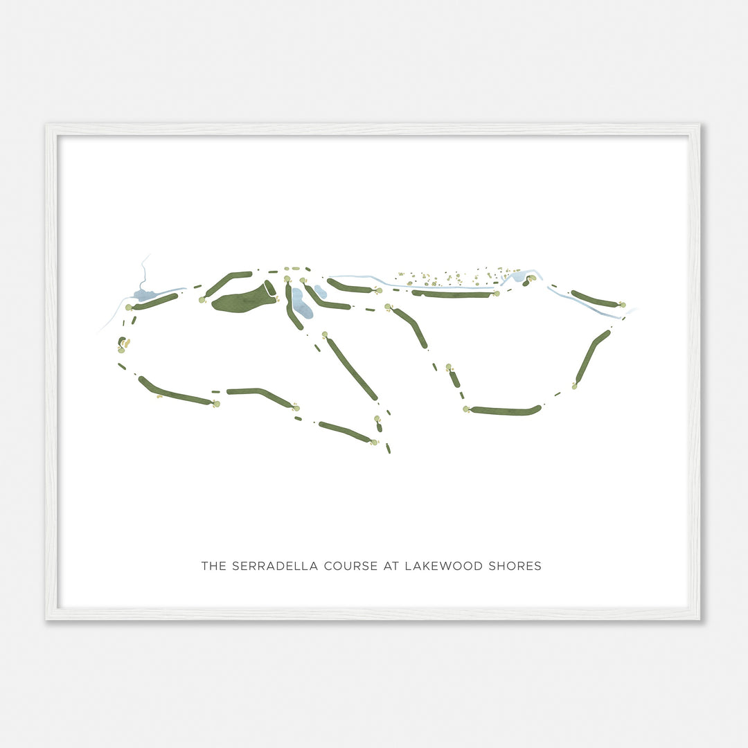 Print of The Serradella Course At Lakewood Shores Modern Map