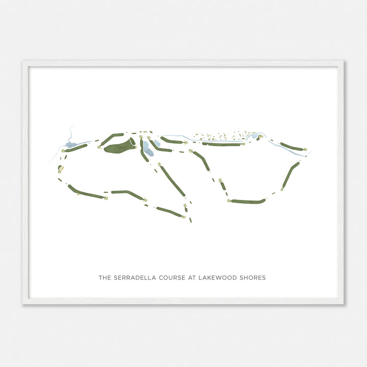 Print of The Serradella Course At Lakewood Shores Modern Map