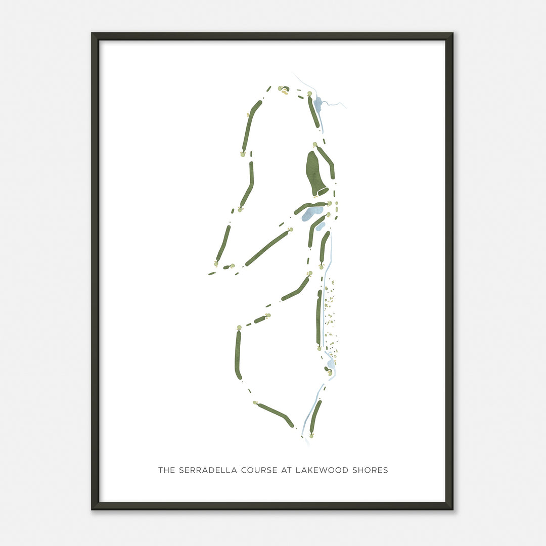 Print of The Serradella Course At Lakewood Shores Modern Map