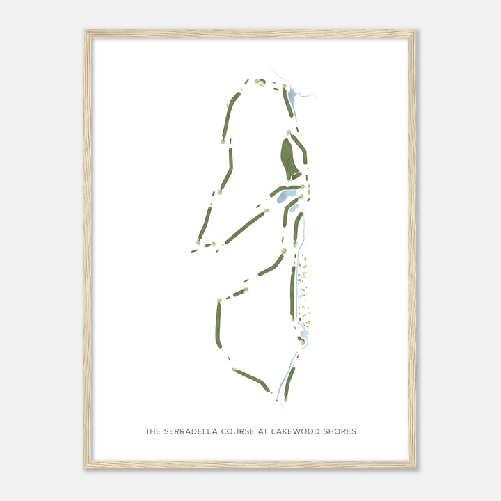 Print of The Serradella Course At Lakewood Shores Modern Map