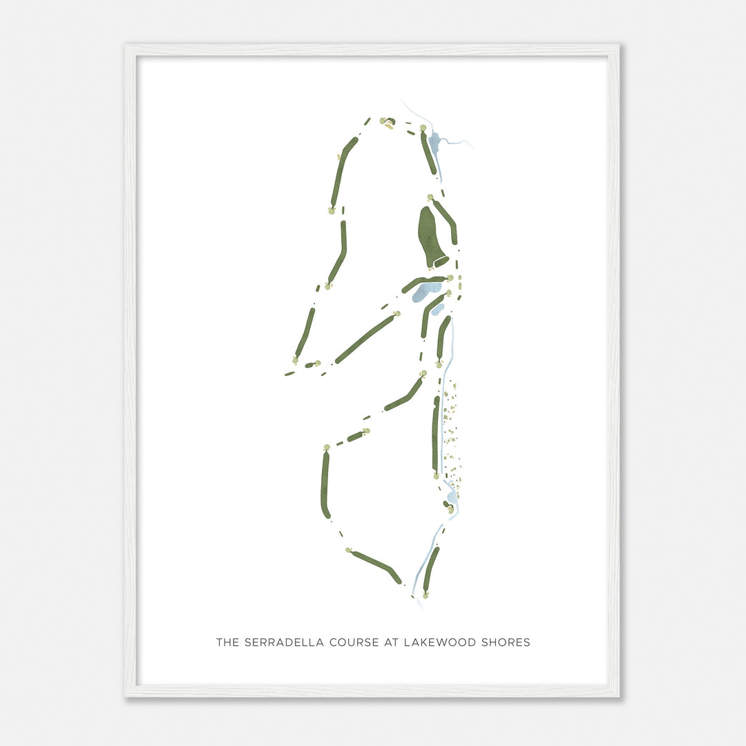 Print of The Serradella Course At Lakewood Shores Modern Map