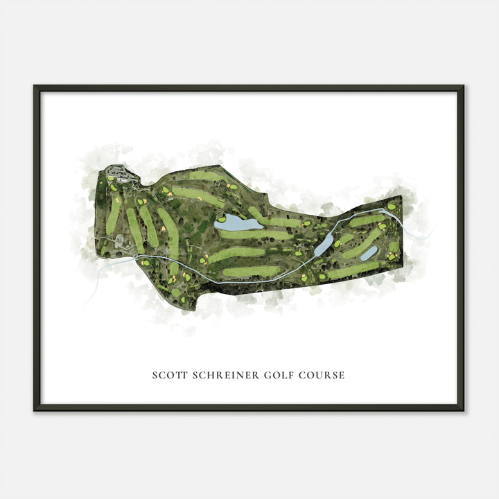 Print of Scott Schreiner Golf Course Classic Map