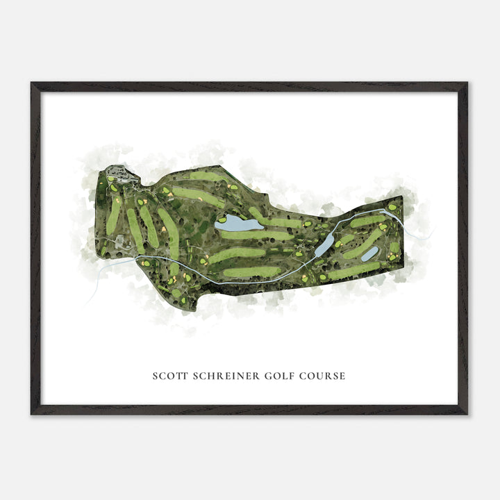 Print of Scott Schreiner Golf Course Classic Map