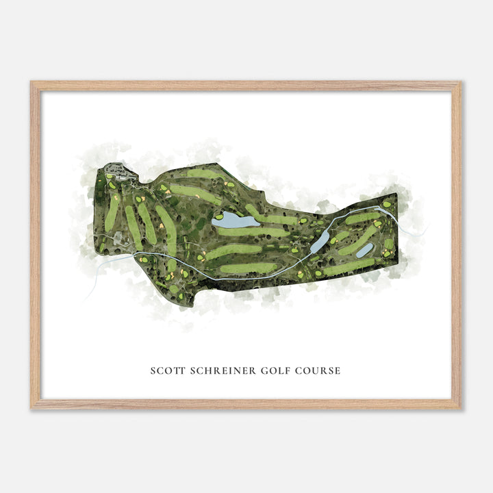 Print of Scott Schreiner Golf Course Classic Map