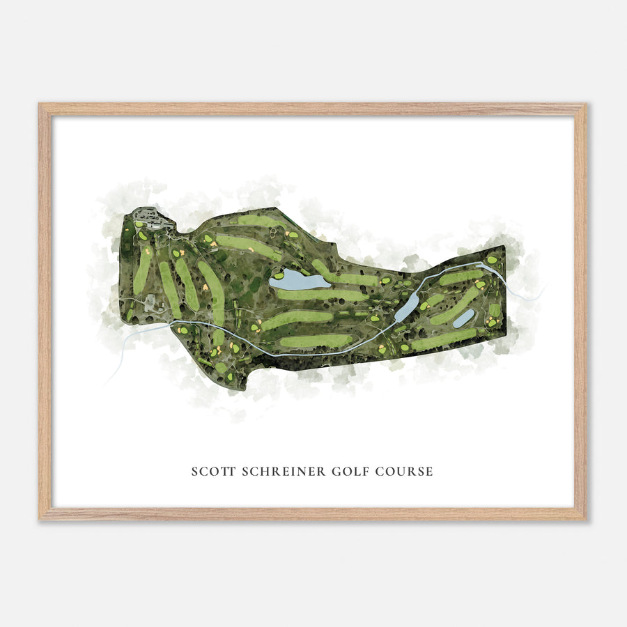 Print of Scott Schreiner Golf Course Classic Map