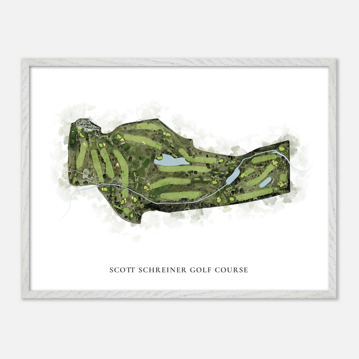 Print of Scott Schreiner Golf Course Classic Map