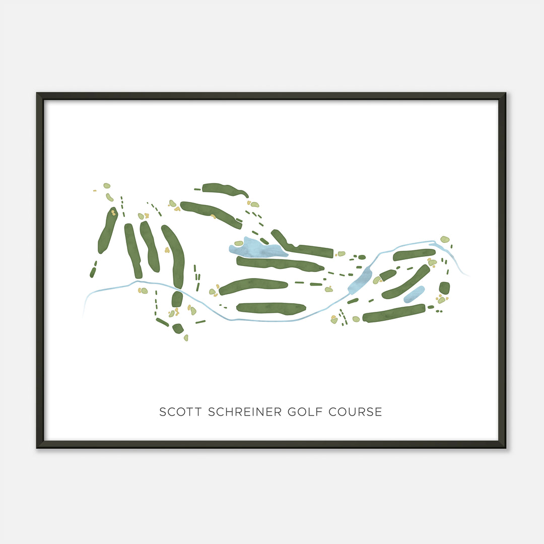 Print of Scott Schreiner Golf Course Modern Map