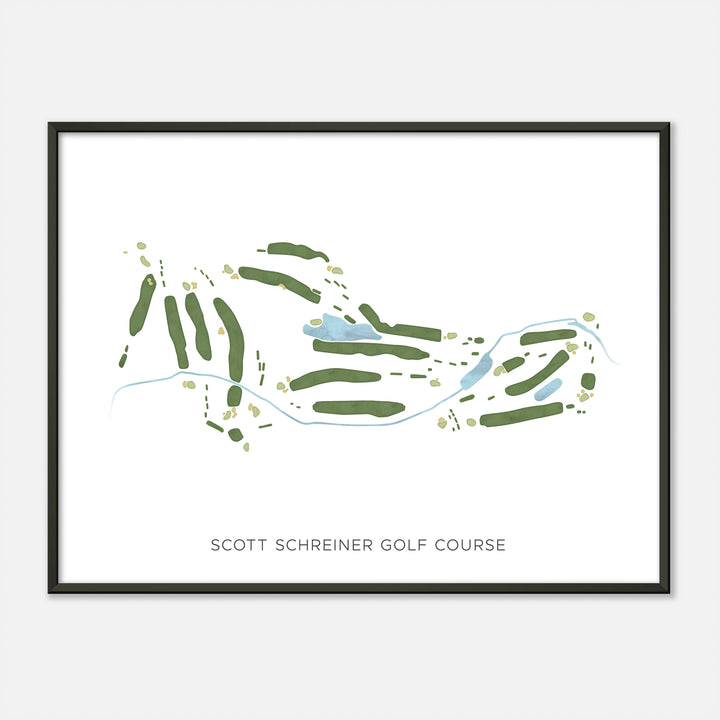 Print of Scott Schreiner Golf Course Modern Map