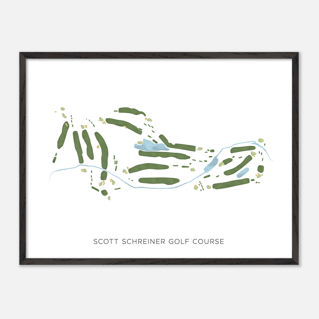 Print of Scott Schreiner Golf Course Modern Map