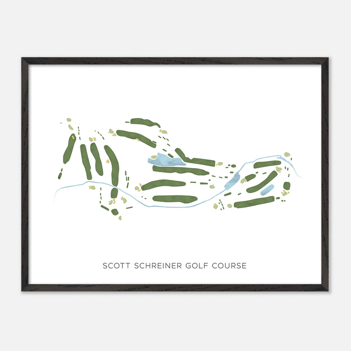 Print of Scott Schreiner Golf Course Modern Map