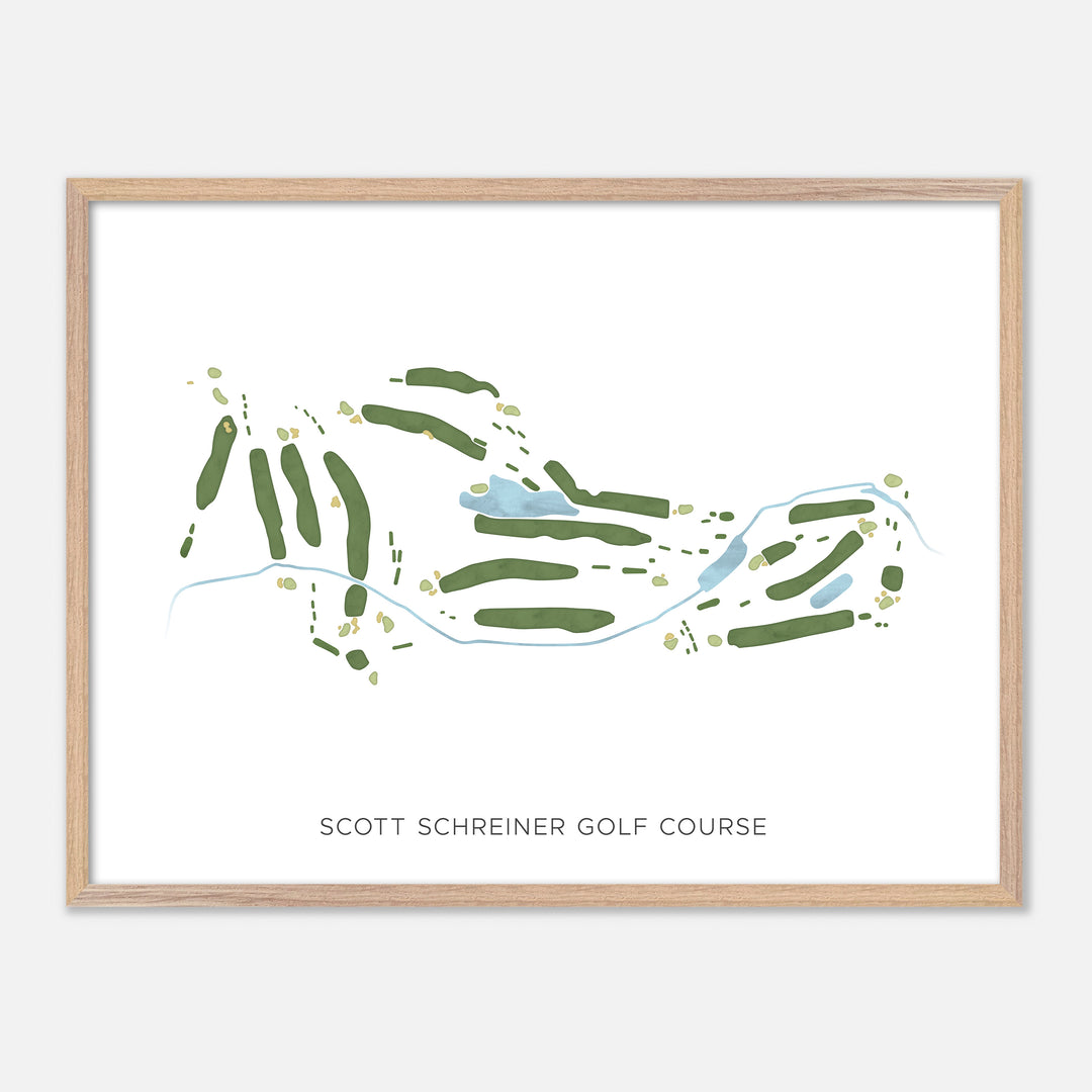 Print of Scott Schreiner Golf Course Modern Map