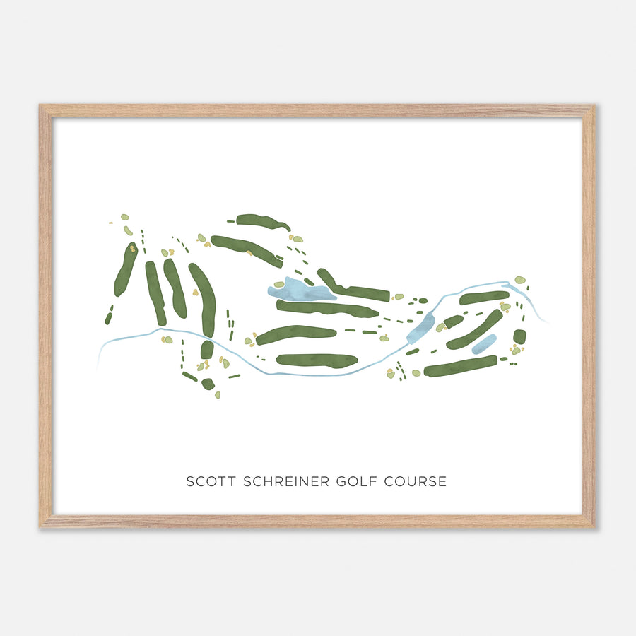 Print of Scott Schreiner Golf Course Modern Map