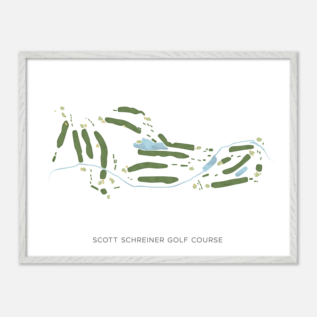 Print of Scott Schreiner Golf Course Modern Map