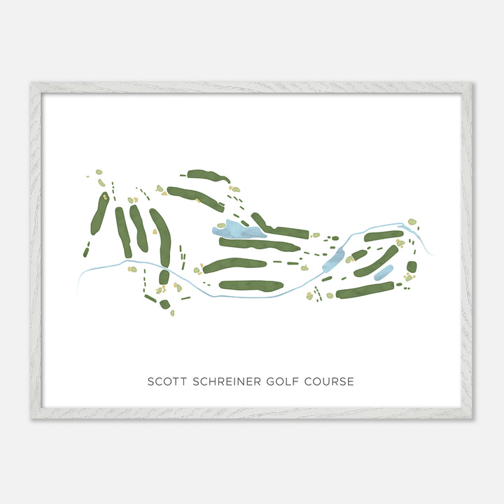 Print of Scott Schreiner Golf Course Modern Map