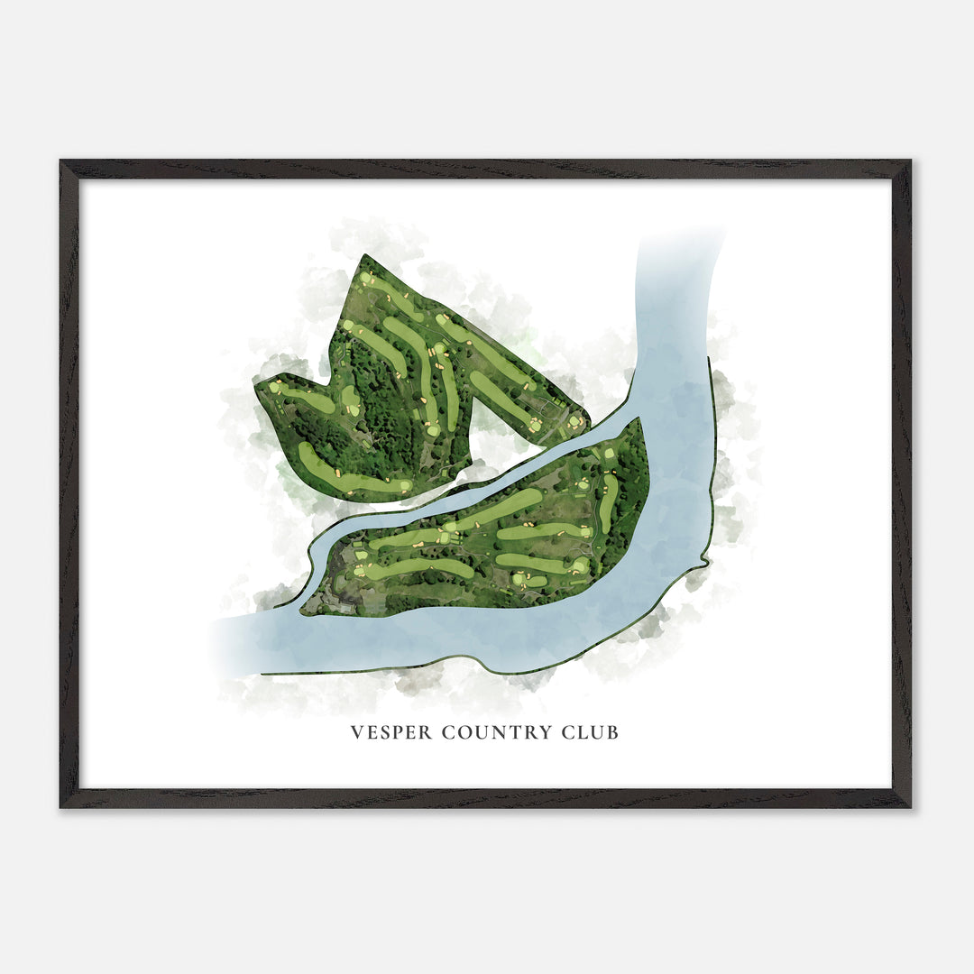 Print of Vesper Country Club Classic Map
