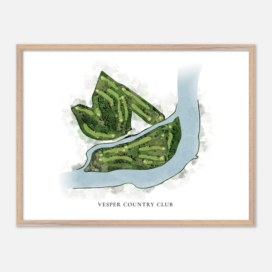 Print of Vesper Country Club Classic Map