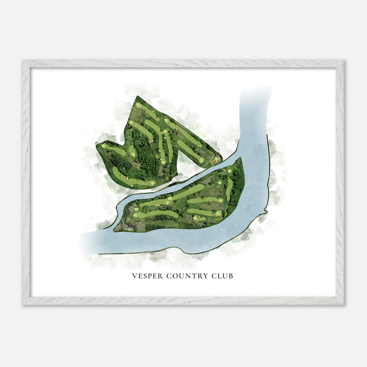 Print of Vesper Country Club Classic Map