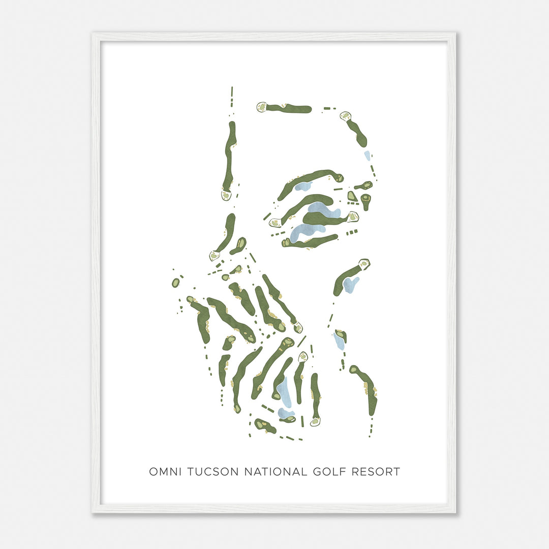 Print of Omni Tucson National Golf Resort Modern Map