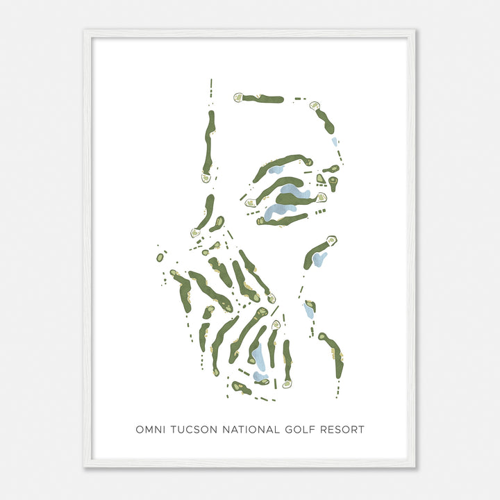 Print of Omni Tucson National Golf Resort Modern Map