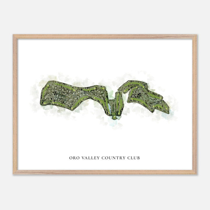 Print of Oro Valley Country Club Classic Map