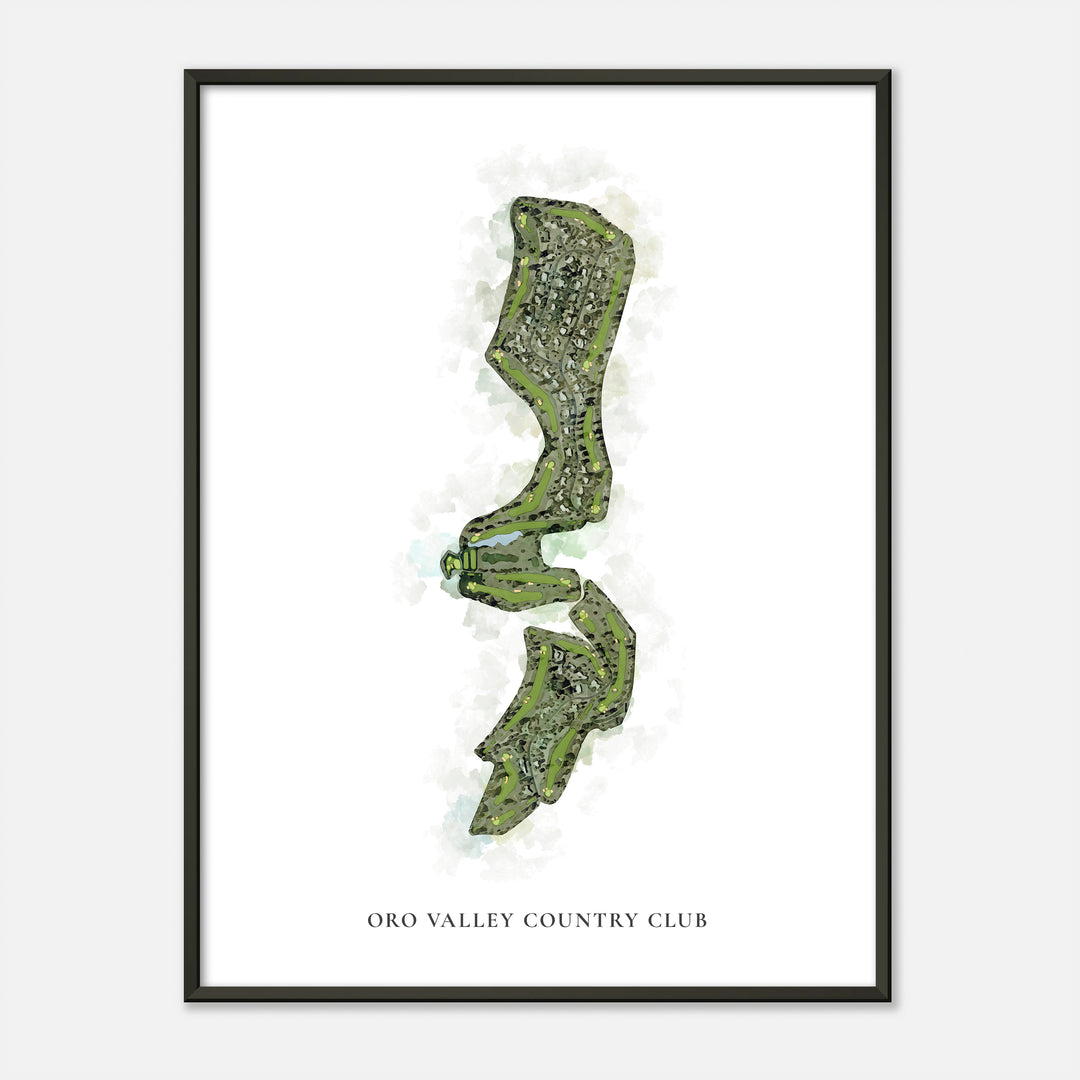 Print of Oro Valley Country Club Classic Map