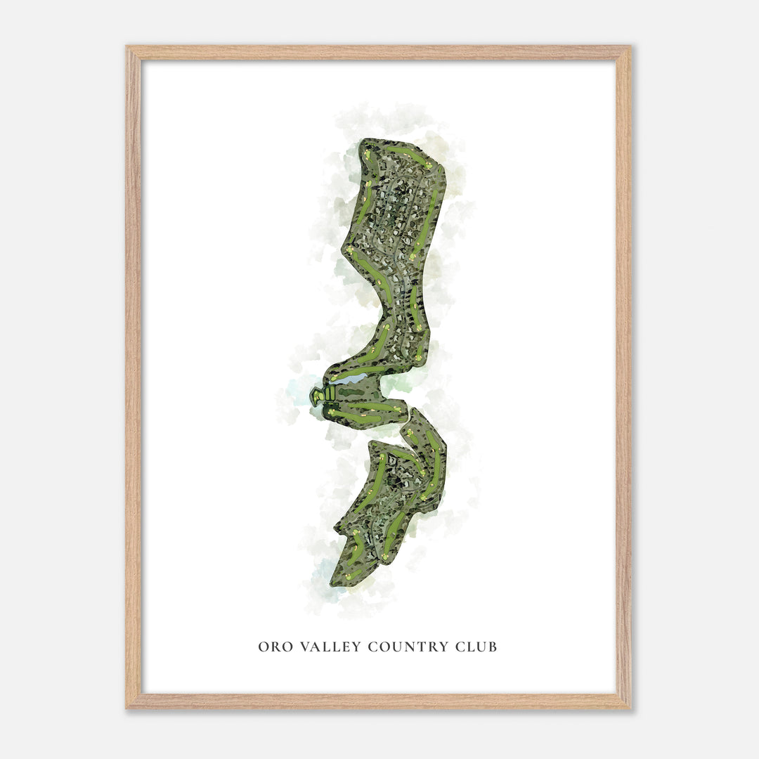 Print of Oro Valley Country Club Classic Map