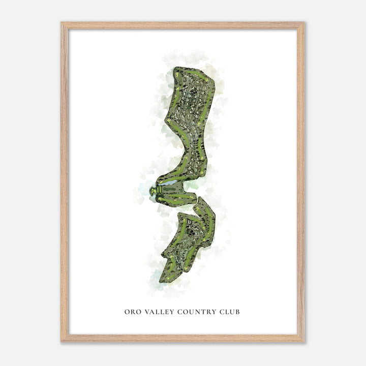 Print of Oro Valley Country Club Classic Map