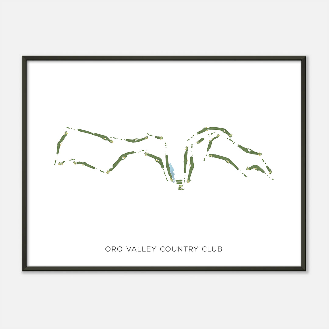 Print of Oro Valley Country Club Modern Map