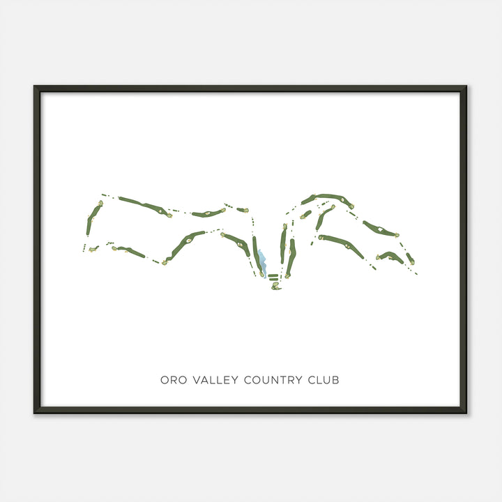 Print of Oro Valley Country Club Modern Map