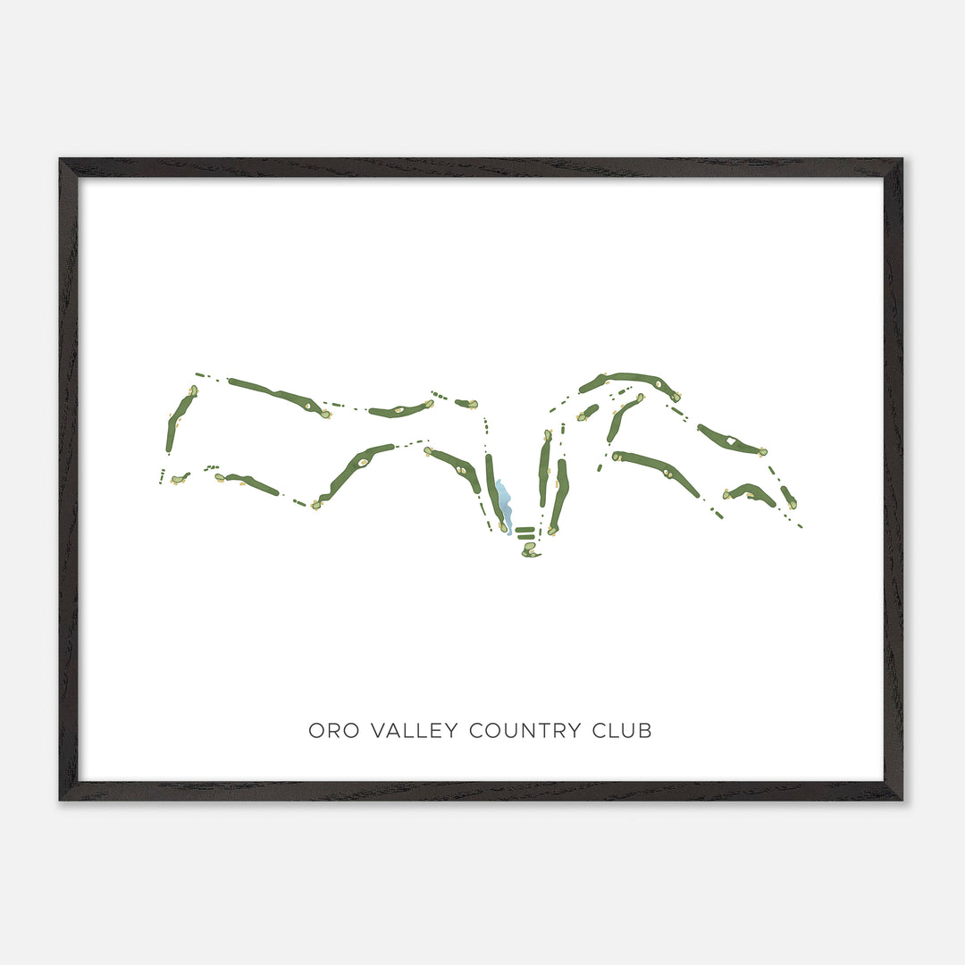 Print of Oro Valley Country Club Modern Map