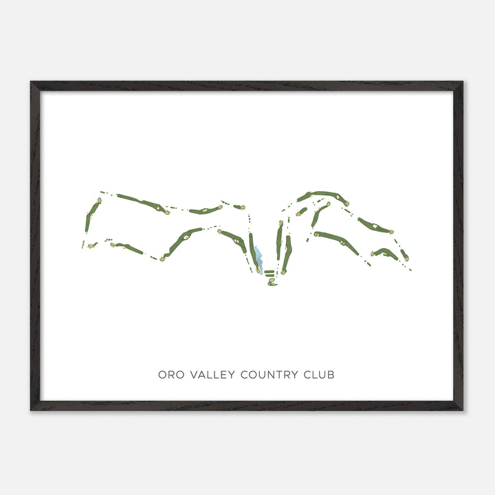 Print of Oro Valley Country Club Modern Map