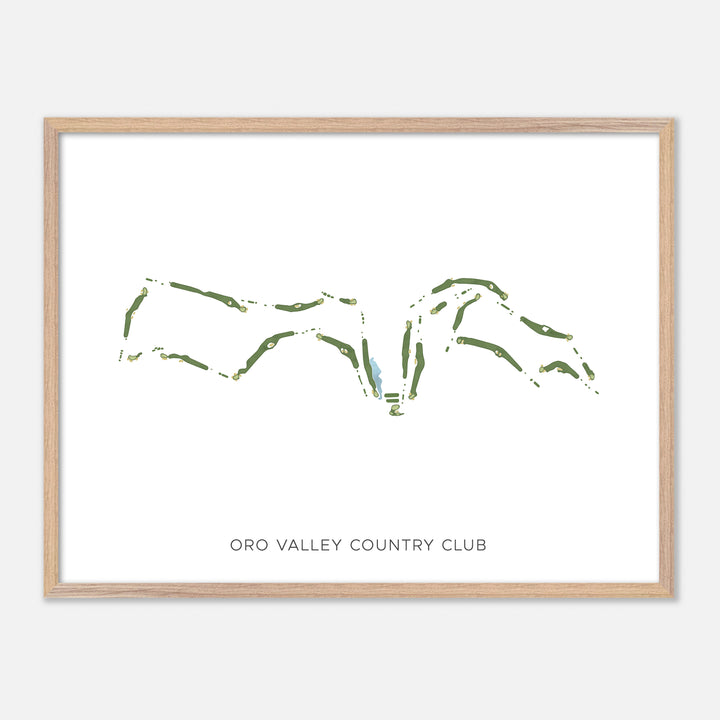 Print of Oro Valley Country Club Modern Map