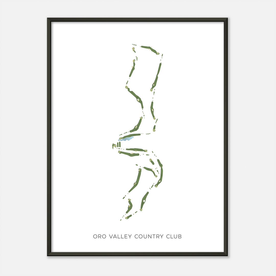 Print of Oro Valley Country Club Modern Map