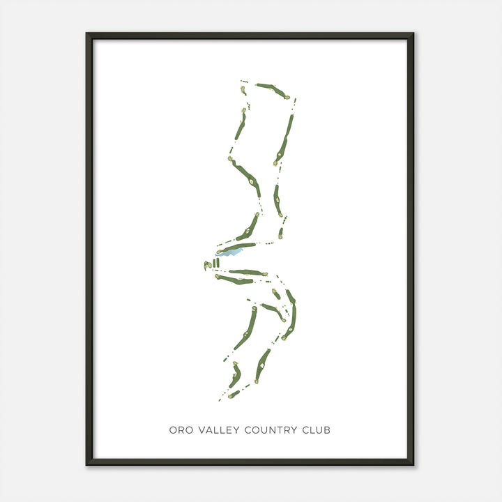 Print of Oro Valley Country Club Modern Map